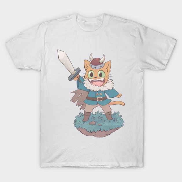 Viking cat T-Shirt by Gato Alebrije